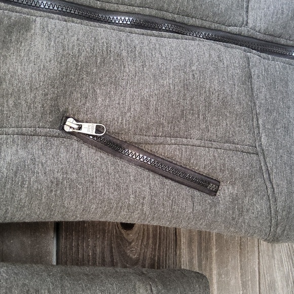 Steve Madden Charcoal Zip-Up Jacket Size Small Petite 7/8 - Picture 3 of 9